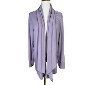 Athleta Long Open Front Pockets Cardigan Sweater US Women's L